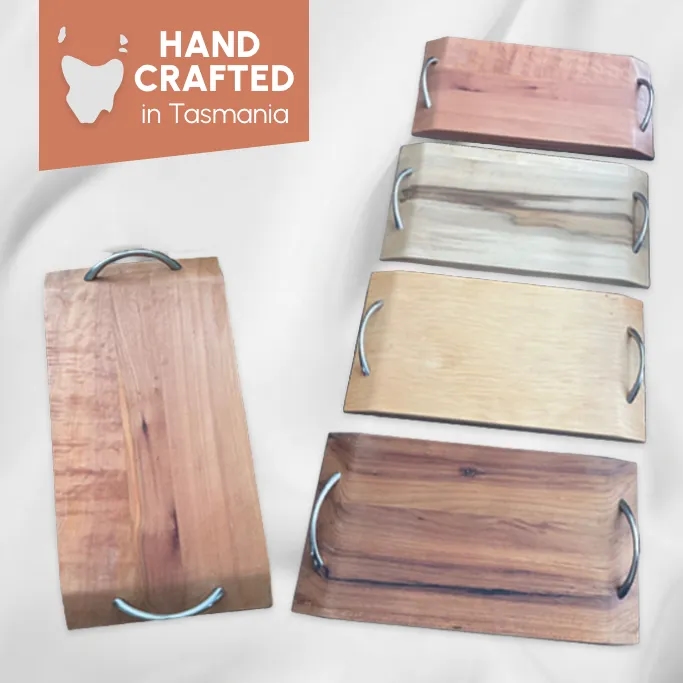 Short Tasmanian Timber Tea Trays